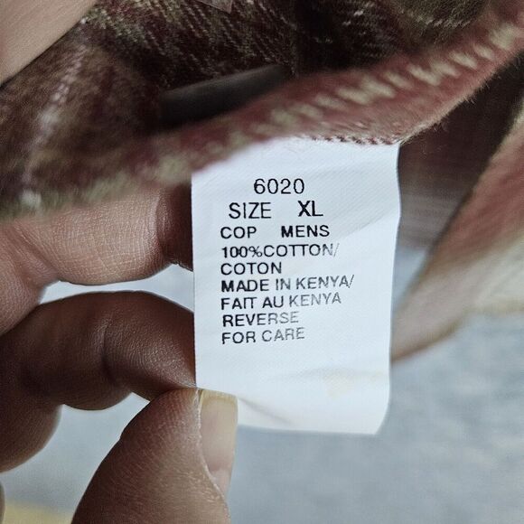 Woolrich Men's NWOT Flannel Shirt/Jacket Plaid Size XL 100% Cotton For Outdoors - Picture 7 of 14